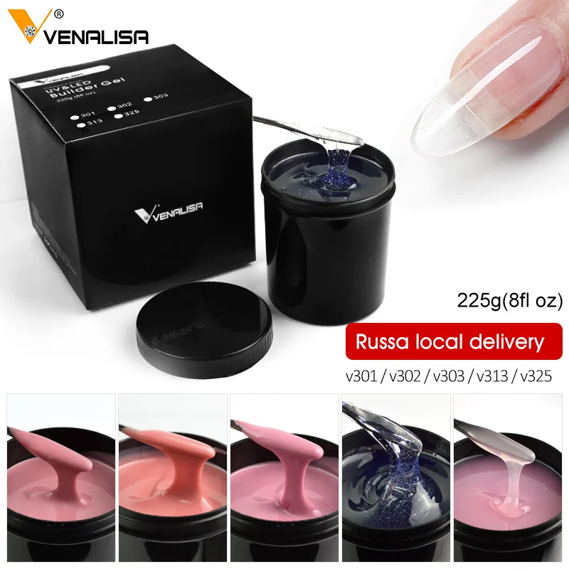 Тонкий гель для ногтей 8 унций 225 г наращивание французских 25 цветов отмачиваемые