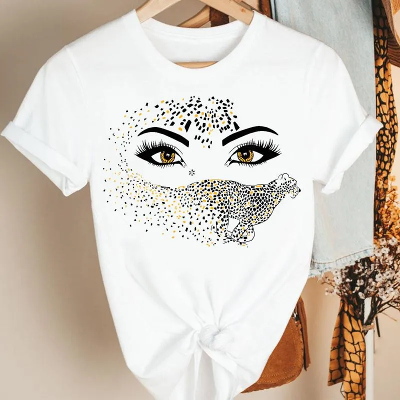 

Women Casual T-shirt Harajuku Eyelashes Eyes Print T Shirt Summer Short Sleeved O-Neck Tshirt Women Fashion Tops Tees Clothing