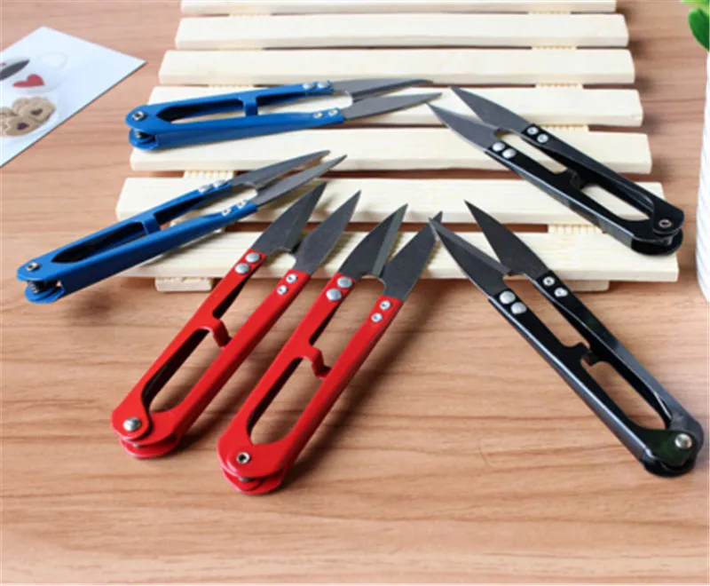 1 шт Многоцветный обрезки швейные ножницы-кусачки U Форма кусачки пряжа