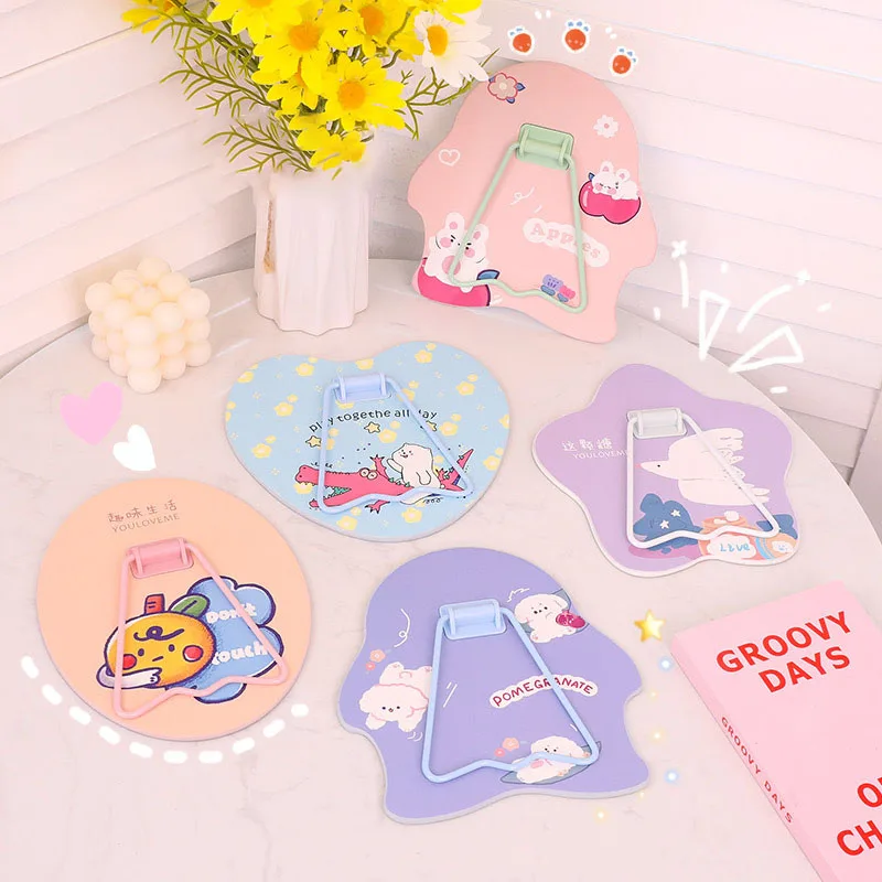 

Складное косметическое зеркало в форме героя мультфильма, Дамское зеркало для макияжа, зеркало для макияжа, настольное регулируемое зеркал...