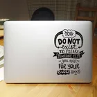 Наклейка для ноутбука, с цитатами, для Macbook Air Pro 16 дюймов, Retina 11, 12, 13, 15 дюймов, Виниловая наклейка для ноутбука Dell