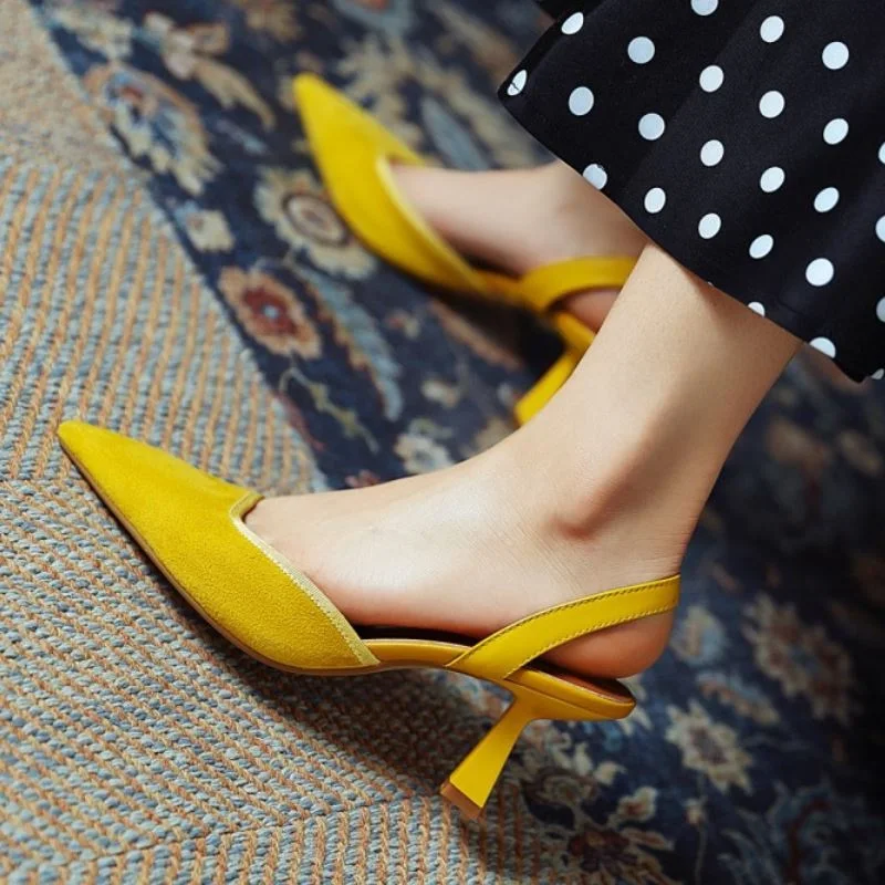 

KemeKiss Size 33-40 Women High Heel Sandals Real Leather Lattice Summer Women Shoes Fashion Pointed Toe Thin Heels Footwear