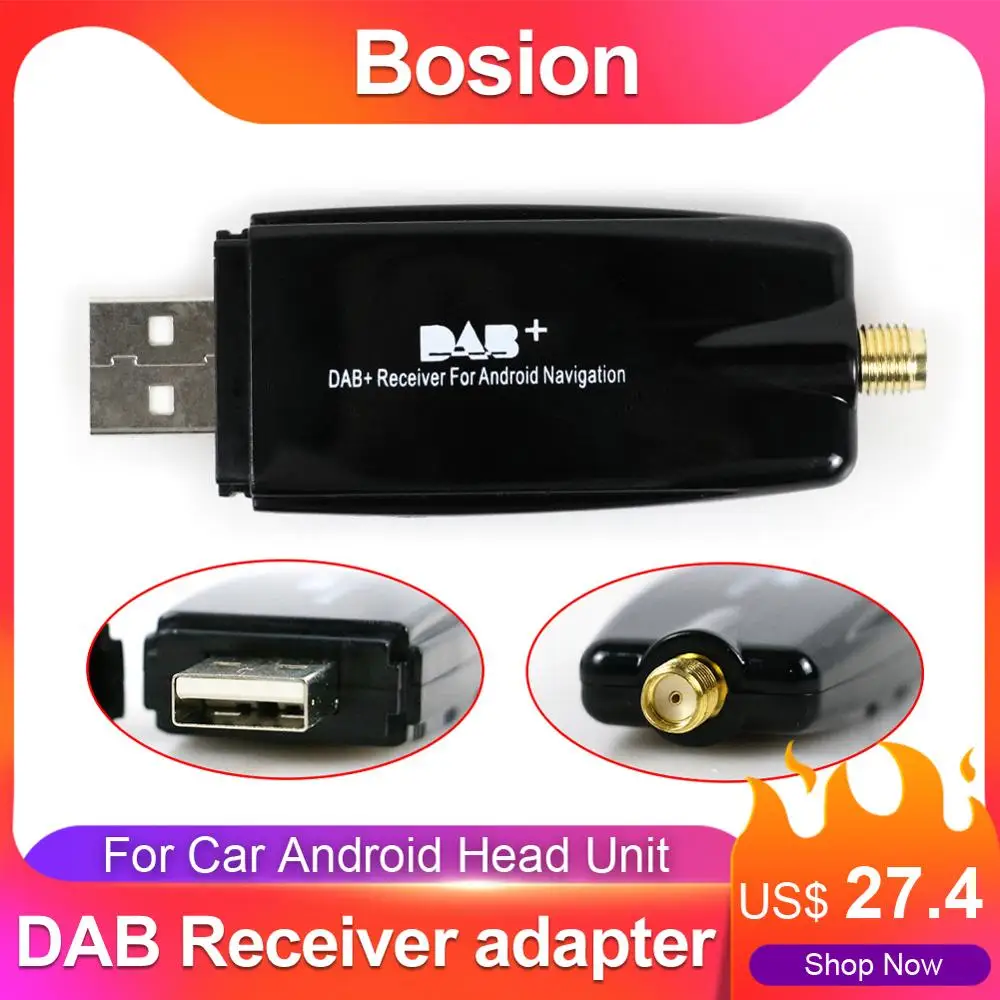 

Цифровой радиотюнер DAB + Box, усиленная антенна, адаптер для автомобильной стереосистемы, Авторадио Android DAB, автомобильный радиоприемник, тюне...