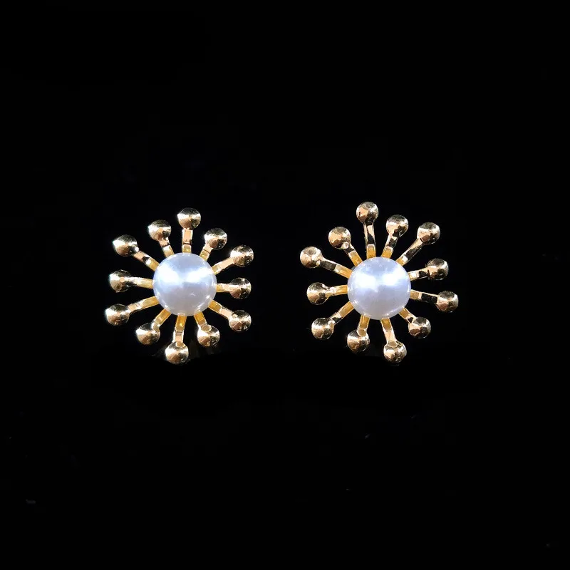 10pcs Metal Flower pearl Bead Caps Diy handmade Hand Made Jewelry Accessories wholesale | Украшения и аксессуары