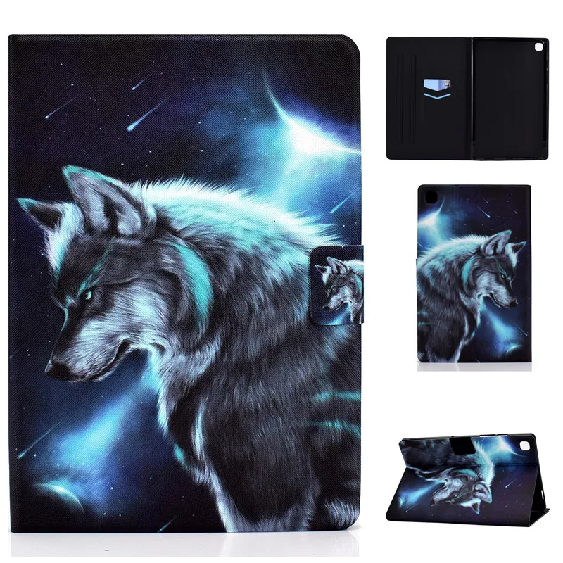 for Samsung Tab A7 T500 2020 Voltage PU Leather Fashion Pattern Funda pare Cover Galaxy A 7 T505 Tablet PC E-Book Case | Компьютеры и