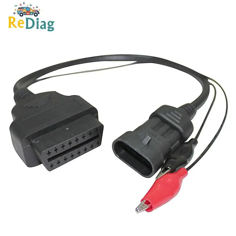 Новинка для Fiat 3 Pin Alfa Lancia на 16 OBDII OBD2 разъем адаптер автомобильный кабель obd fiat