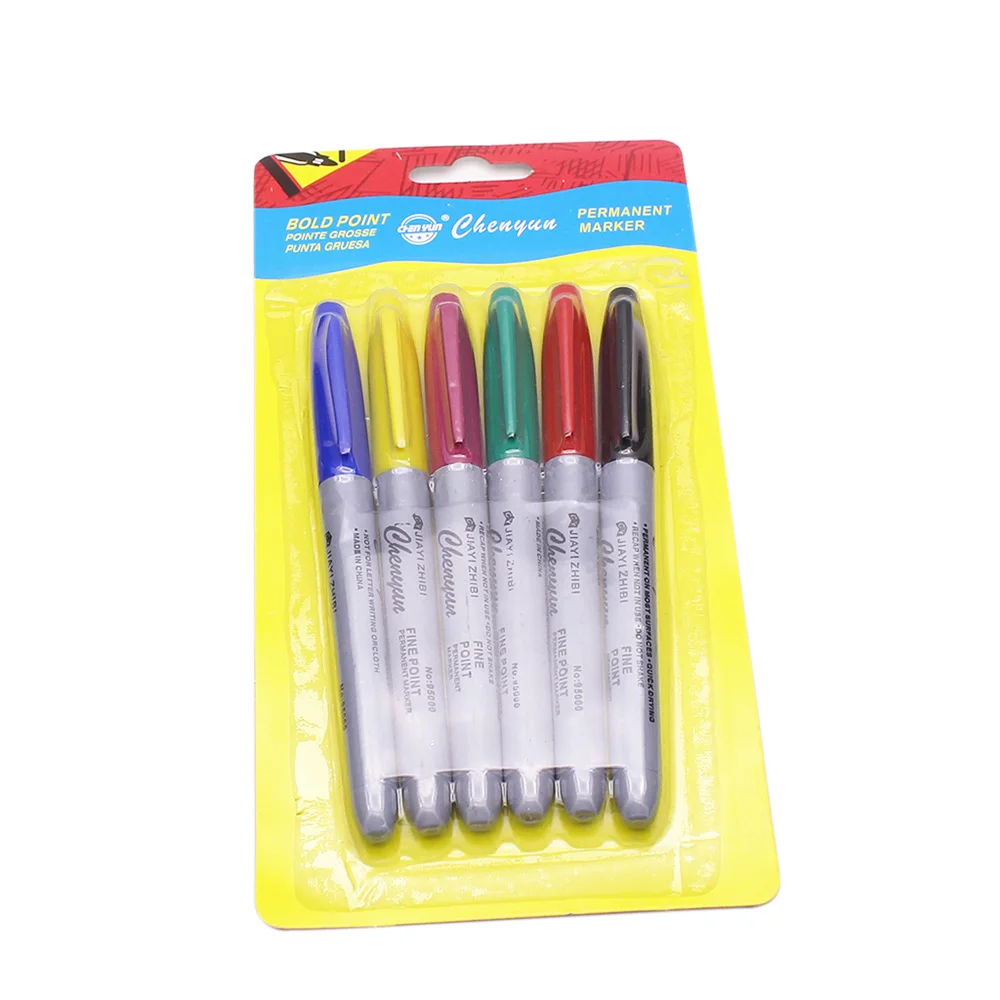 EMALLA 6 шт. Маркер для татуировки ручка кожи красочный безопасный инструмент