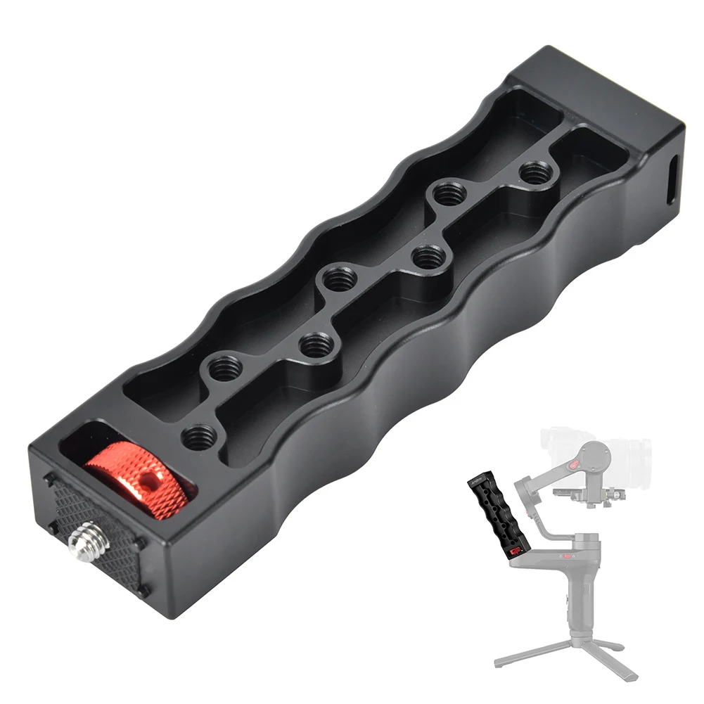 

Aluminum Alloy Stabilizer Handle with 1/4 Screw Hole Cold Shoe Mount Suitable for Weebill S stabilizer