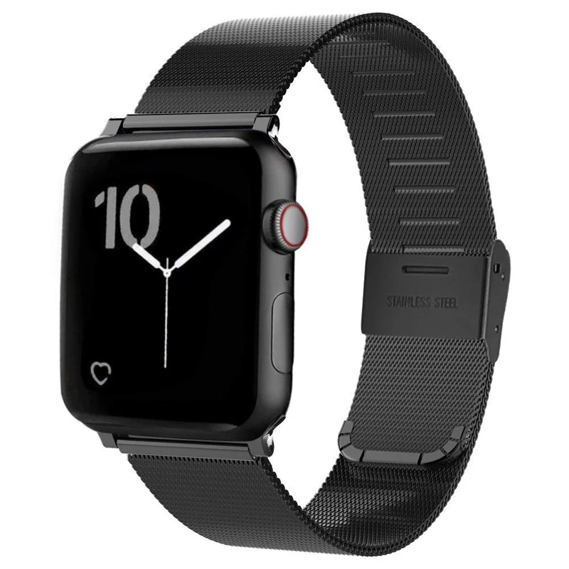 

Milanese loop for apple watch band 4 3 44mm 42mm iwatch strap correa aple watch 38mm 40mm stainless steel bracelet Accessories