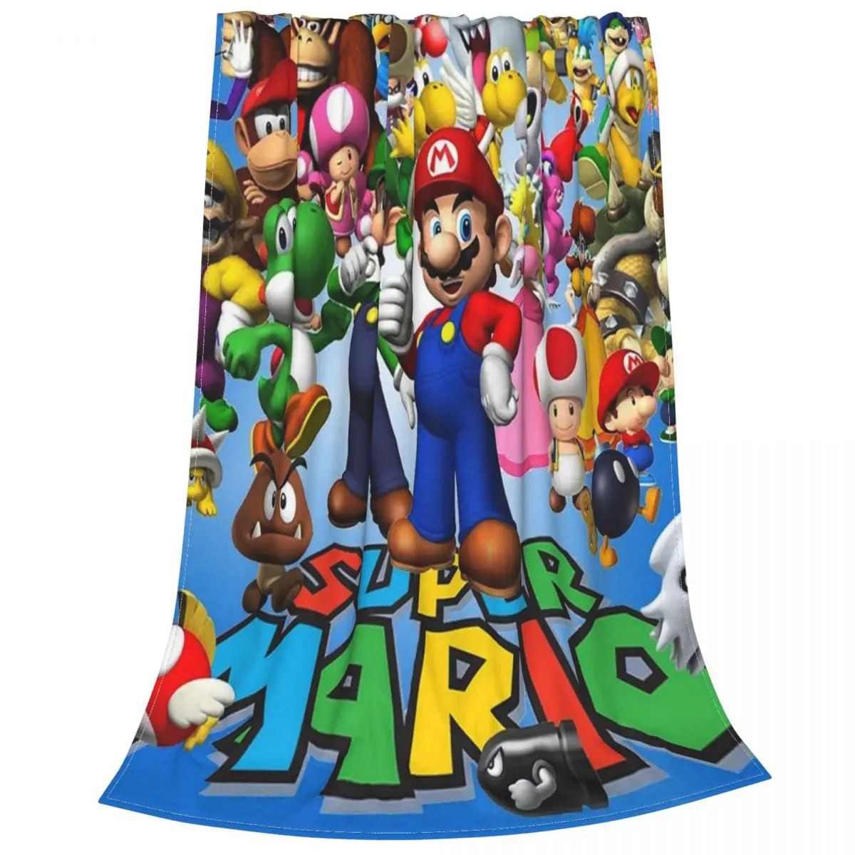 

Флисовое одеяло Super Mario, многофункциональное супермягкое покрывало для кровати, кушетки, зима