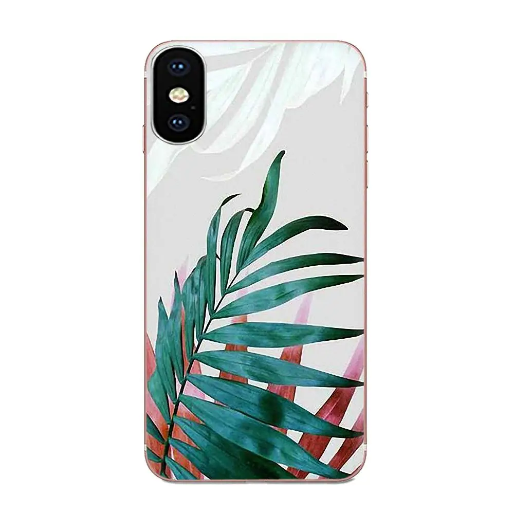 Мягкие чехлы для телефонов Apple iPhone 4 4S 5 5C 5S SE SE2 6 6S 7 8 11 Plus Pro X XS Max XR с тропическими