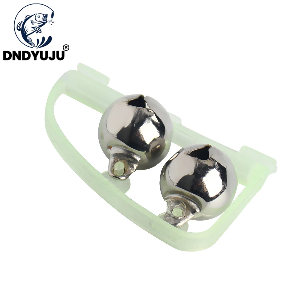 

DNDYUJU 5 шт. светящисветильник Свет Двойные колокольчики клипса на удочка для ночной рыбалки сигнализатор поклевки портативная быстрая Удочк...