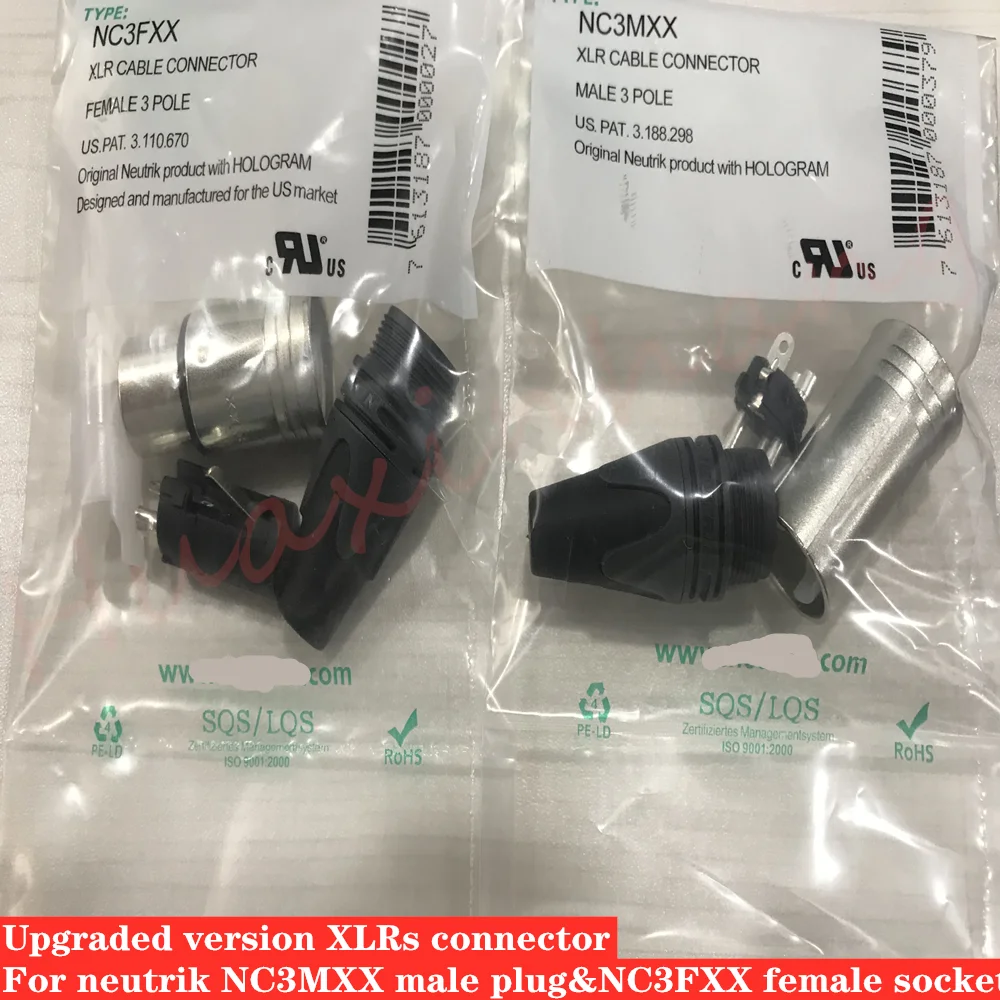 20 шт./лот 10 шт. NC3MXX и NC3FXX NEUTRIK мужской женский набор 3 Pin XLR разъем обновленная