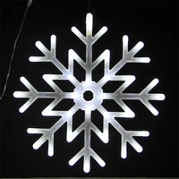 snowflake light string led lamp snow fairy decoration for christmas tree outdoor shopping mall 40cm waterproof festival decor