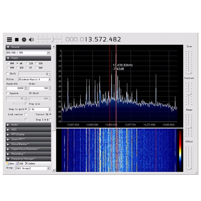RTL SDR приемник с чипом Realtek RTL2832U Rafael MiniR820T2 для SDRsharp программное обеспечение