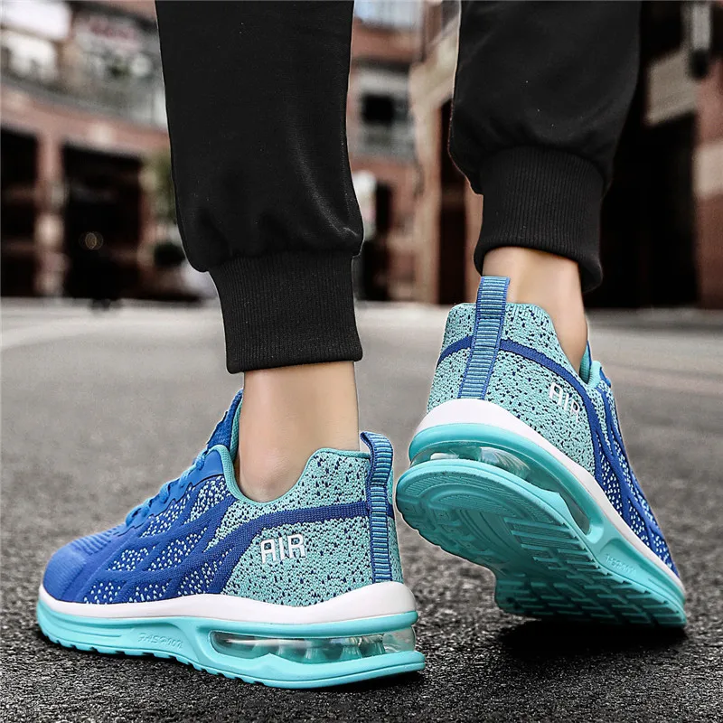 2022 New Purple Air Sneakers Men Mesh Breathable Couple Air Running Shoes Men Outdoor Lightweight Men Sport Shoes Plus Size 46