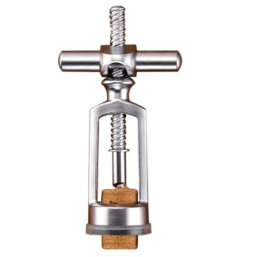 

Zinc Alloy Cross Corkscrew Wine Opener Waiters Manual Corkscrew Cork Opener Remover Labor Saving for Kitchen Restaurant Bars