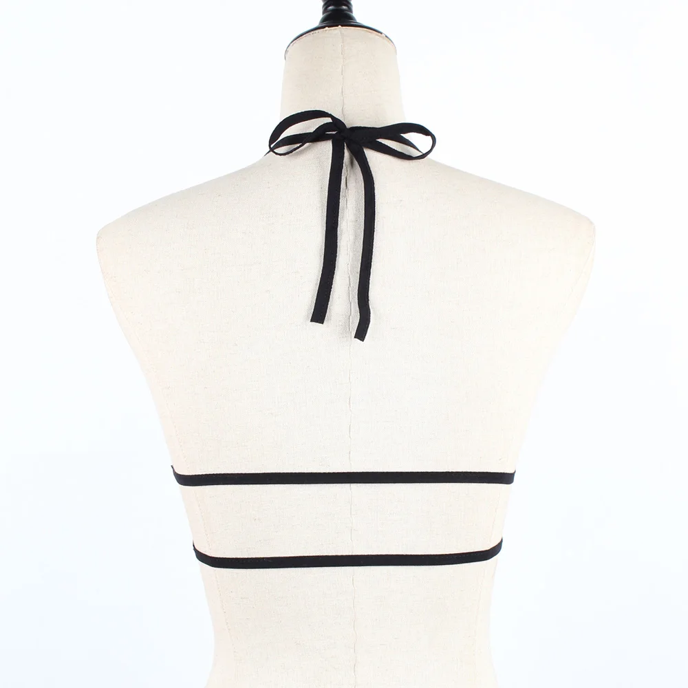 Женский сексуальный бюстгальтер Короткие топы Фетиш Готическая пентаграмма