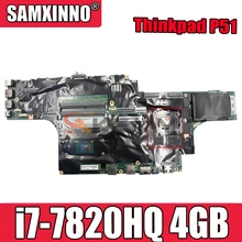 Akemy For Lenovo Thinkpad P51 Laptop Motherboard CPU i7-7820HQ GPU 4GB Tested OK FRU 01AV362 01AV361 01AV363 01AV373 01AV371