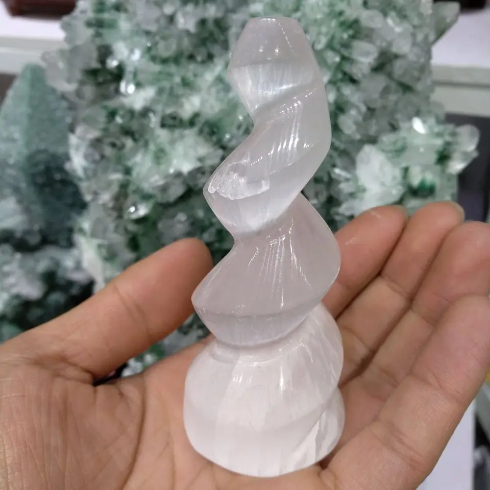 

4" Unicorn Horn Spiral Crystal Massage Wand POWERFUL ENERGY