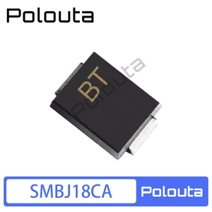 10 Pcs SMBJ18CA-E3/52 SMB BT Bidirectional Transient Suppression Diode Acoustic Components Kits Arduino Nano Integrated Circuit