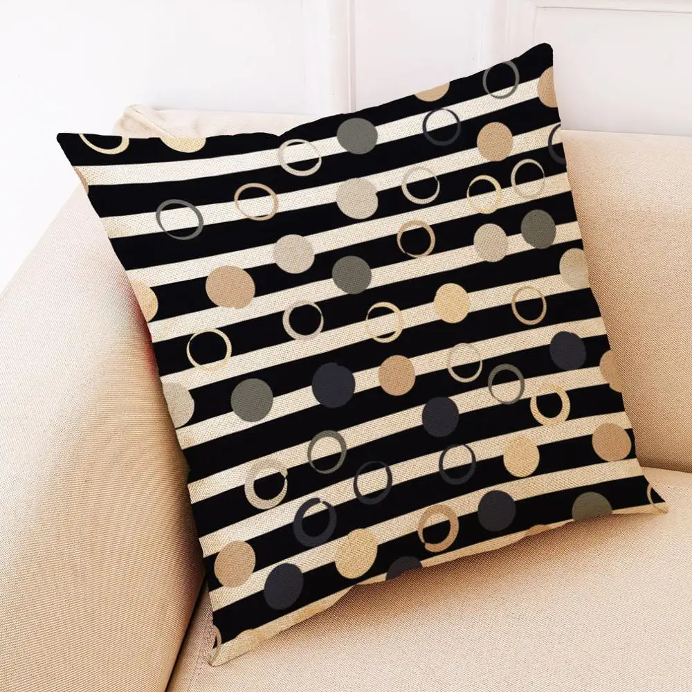 Zeroomade Морден круг накидки на подушки красочные хлопковые Льняные Декоративные