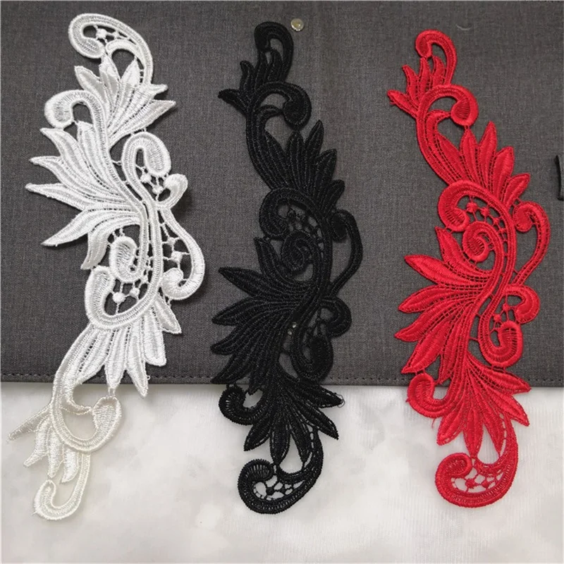 10 шт. Водорастворимые Вышитые Кружевные нашивки «сделай сам», аппликация для свадебного платья, рукоделие, материал для шитья, бесплатная доставка