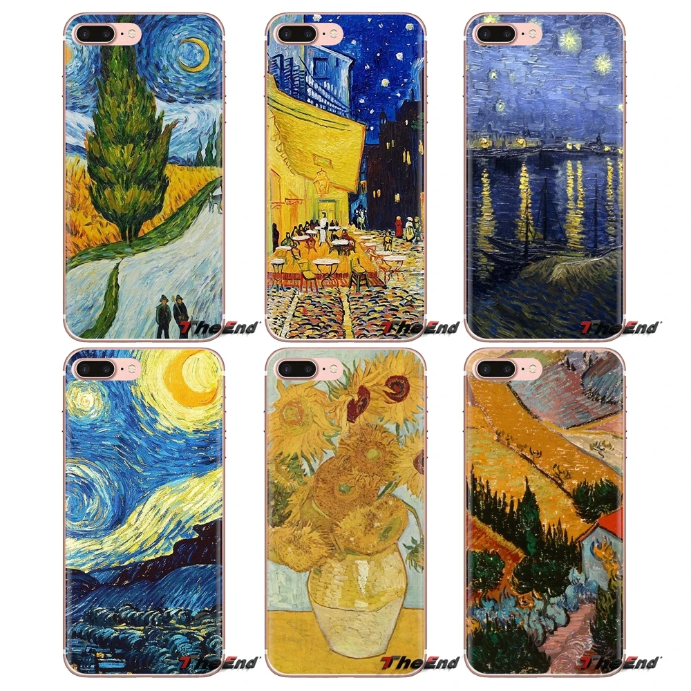 Мягкие прозрачные чехлы Van Gogh Starry Night для huawei P Smart Y6 P8 P9 P10 Plus Nova P20 Lite Pro Mini 2017 SLA-L02