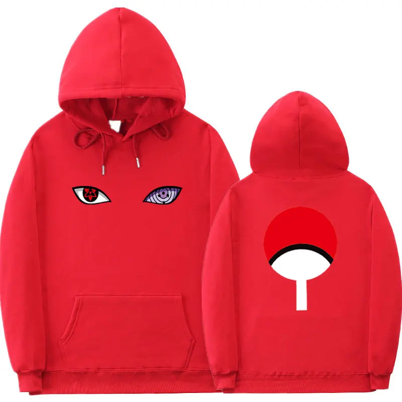 Новые Японские Аниме толстовки Uchiha Uzumaki Hatake Eyes Harajuku пуловер свитшот хип хоп