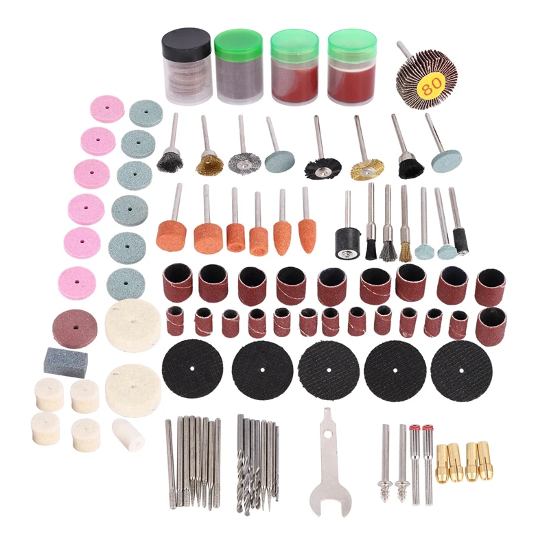 

161Pcs Mini Drill Multi Rotary Tool Accessories Set Grinding Polishing Kits For Micro-Drill Rotating Polishing