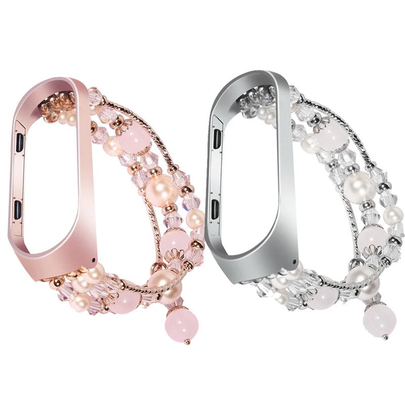 Браслет с агатом и драгоценным камнем для xiaomi MI 4 ремешок со стразами женщин