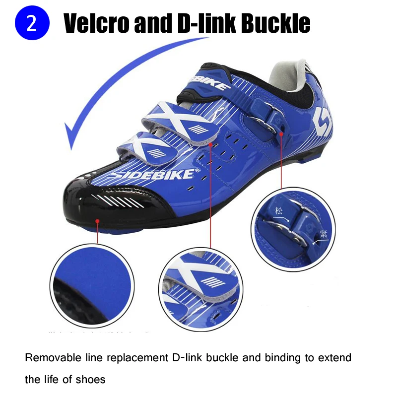 Мужская обувь для езды на велосипеде SIDEBIKE профессиональная износостойкая с