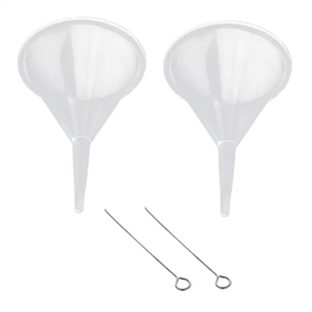 

2 Piece Mini Funnel Plastic Metal Small Funnels For Cremation Jewelry Fill Kit
