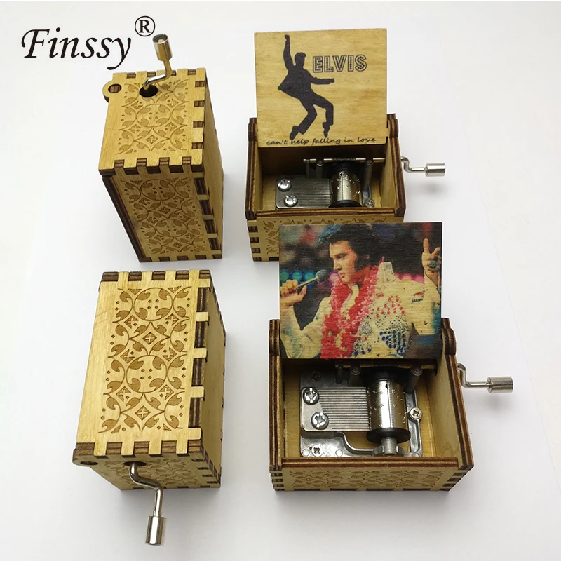 Новинка 2020 Музыкальная шкатулка с надписью Hand rock n king elvis presley не может помочь