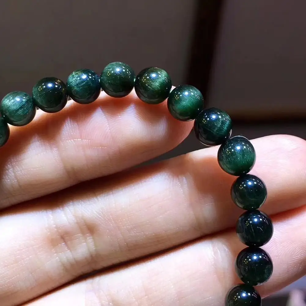 Из Бразилии Натуральный Зеленый Рутиловый Кварц солнцезащитные очки &quotкошачий