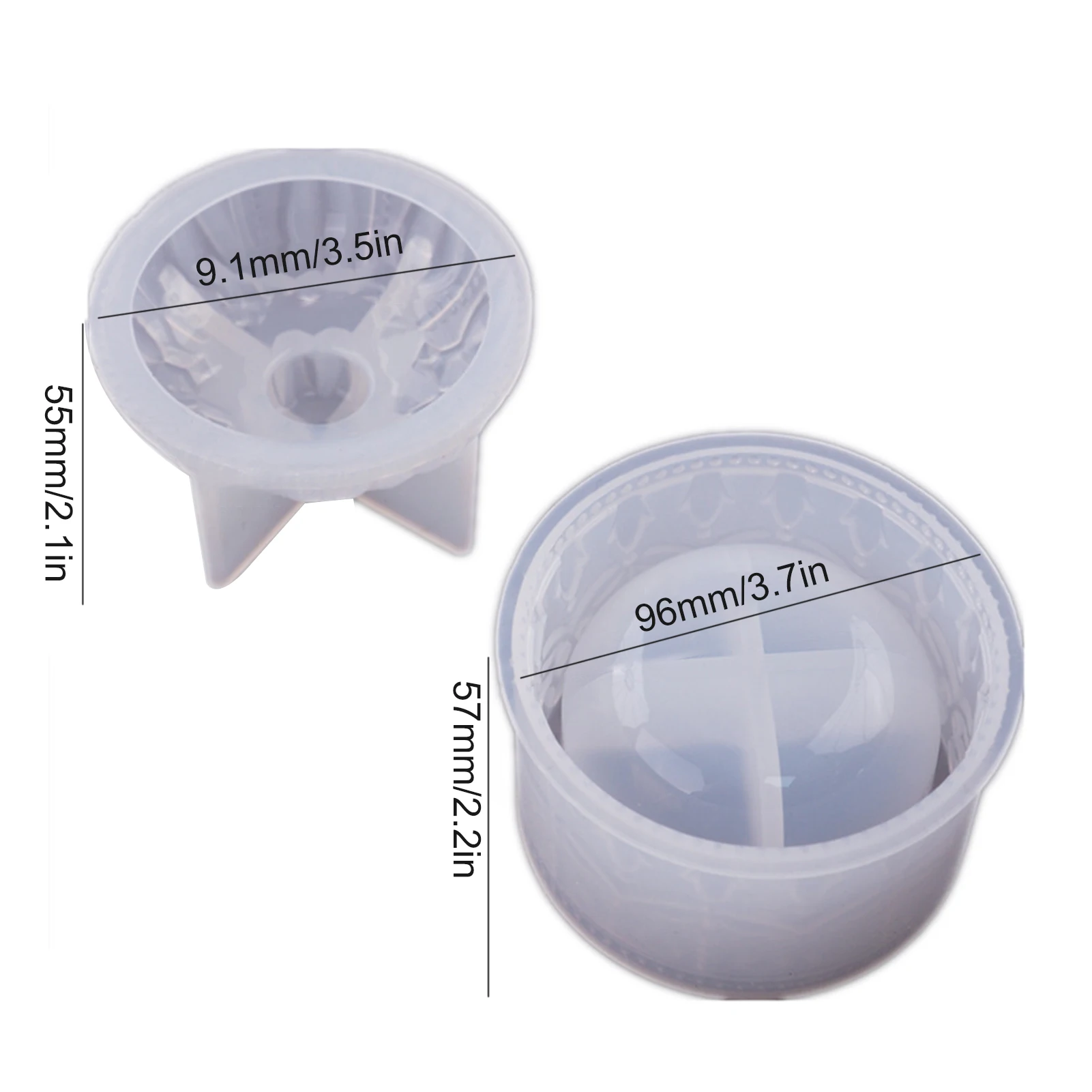 

2021 New DIY Jewelry Box Silicone Mold Earring Storage Case Casting Mould Jewelry Display Case Organizer Box
