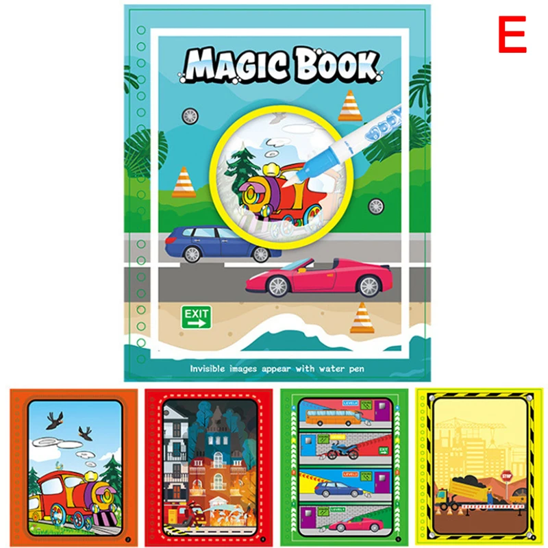 

Coloring Copy Book Magic Pen Painting Drawing Board for Kids Toys Magic Water DIY Drawing Book Birthday Gift Repeated Reusable
