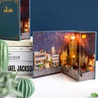 Набор сделай сам для кукольного домика, Roombox, миниатюрные предметы, строительные комплекты, деревянный кукольный домик, мебель, подарки, детские игрушки