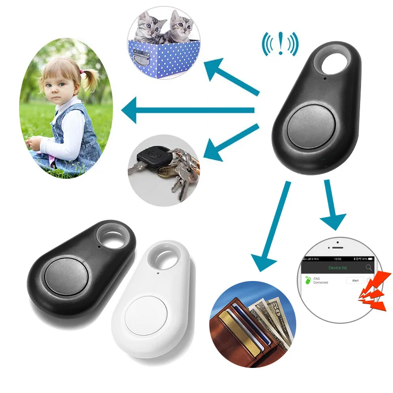 Towode Smart Bluetooth Домашние животные сигнальная лампа мини низкая мощность локатор GPS