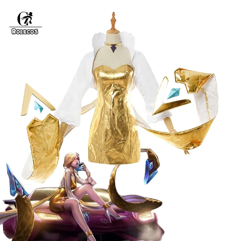 ROLECOS Игра LOL K/DA Эвелинн Косплей Костюм KDA престиж издание косплей платье