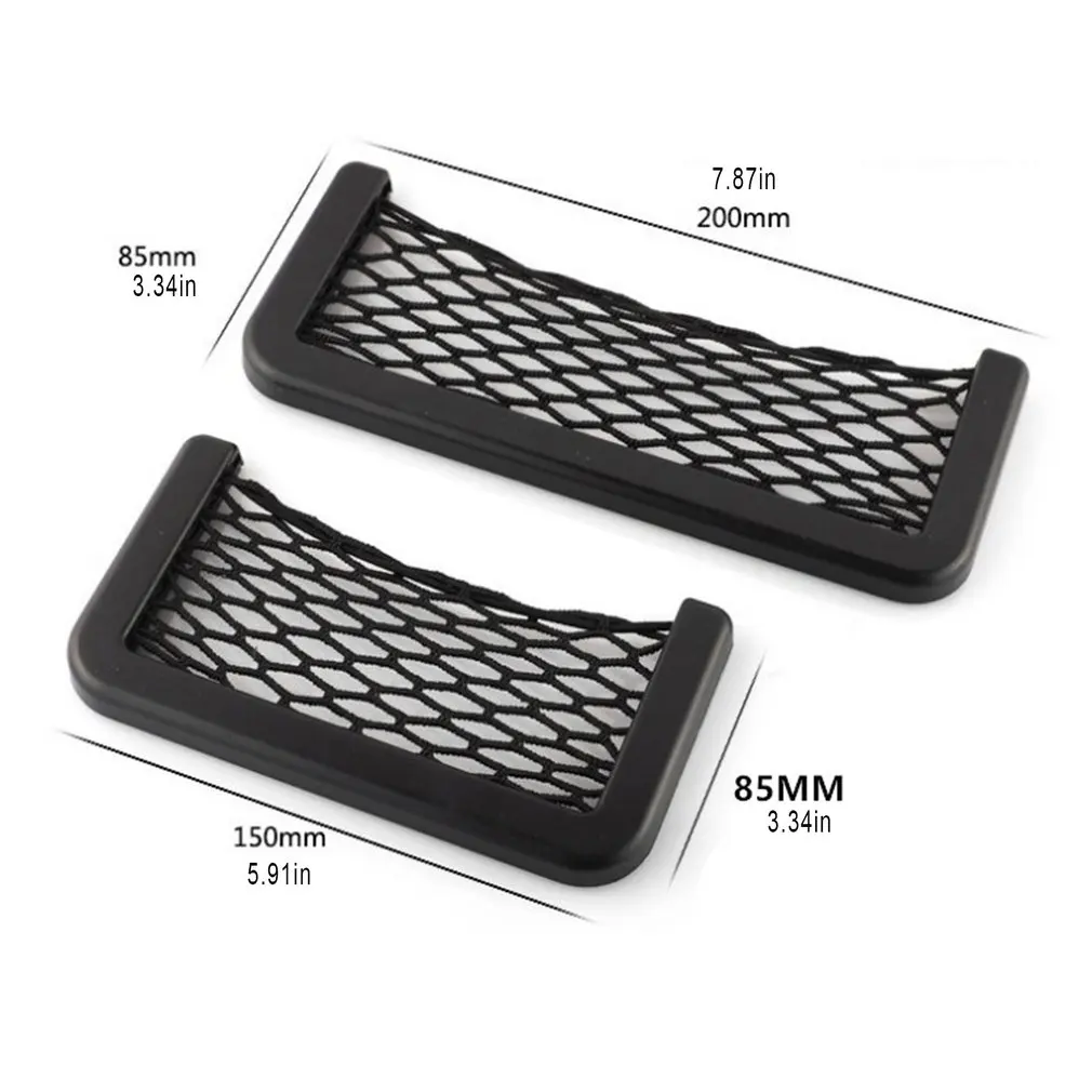 

Car Storage Net Pocket Car Creative Net Pocket Car Supplies Car Mesh Mobile Phone Debris Storage Bag