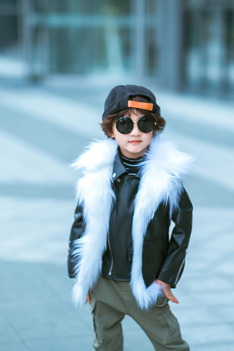 

Family motorcycle leather two-piece suit