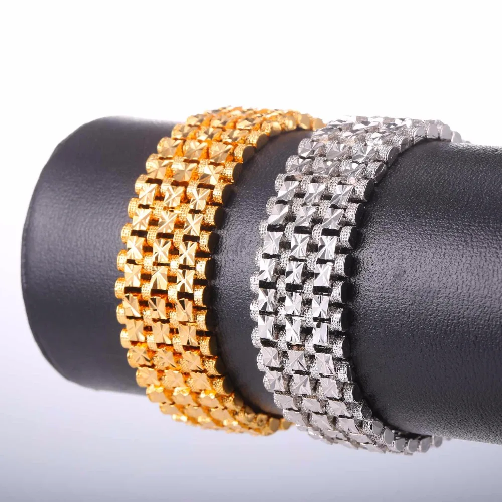 Collare новый классический мужской браслет золотой/Серебристый мужские ювелирные