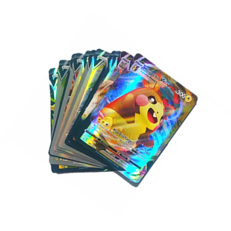 200 шт. GX MEGA блестящая Строительная карта 25 100 альбом Pokemon Kaarten карточка для продажи