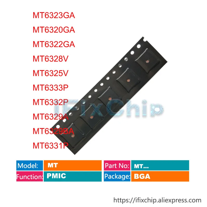 1 шт. чип MT6323GA MT6320GA MT6322GA MT6328V MT6325V MT6333P MT6332P MT6329A MT6329BA MT6331P Power PM IC|Интегральные схемы| |