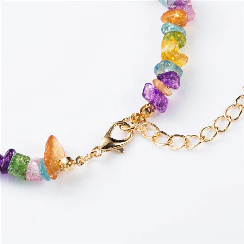 Женское Ожерелье В Стиле Хип хоп ожерелье из натурального камня с искусственным