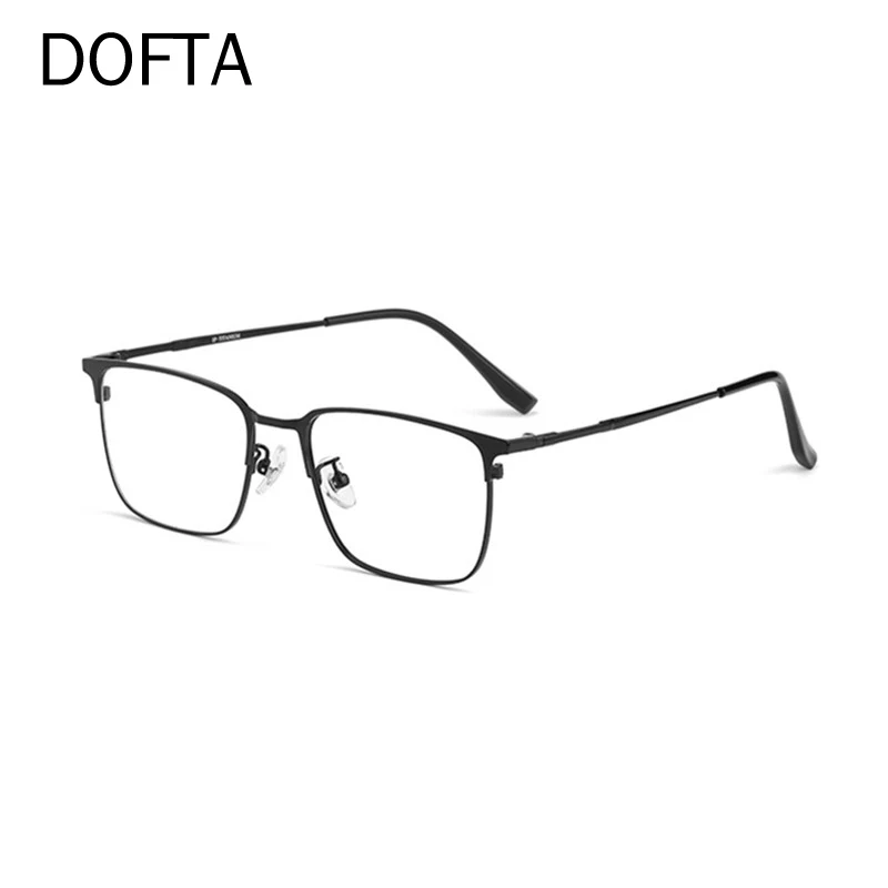 

DOFTA Optical Glasses Frame Men Ultralight β Titanium Square Male Full Myopia Prescription Eyeglasses Frames Eyewear 5262