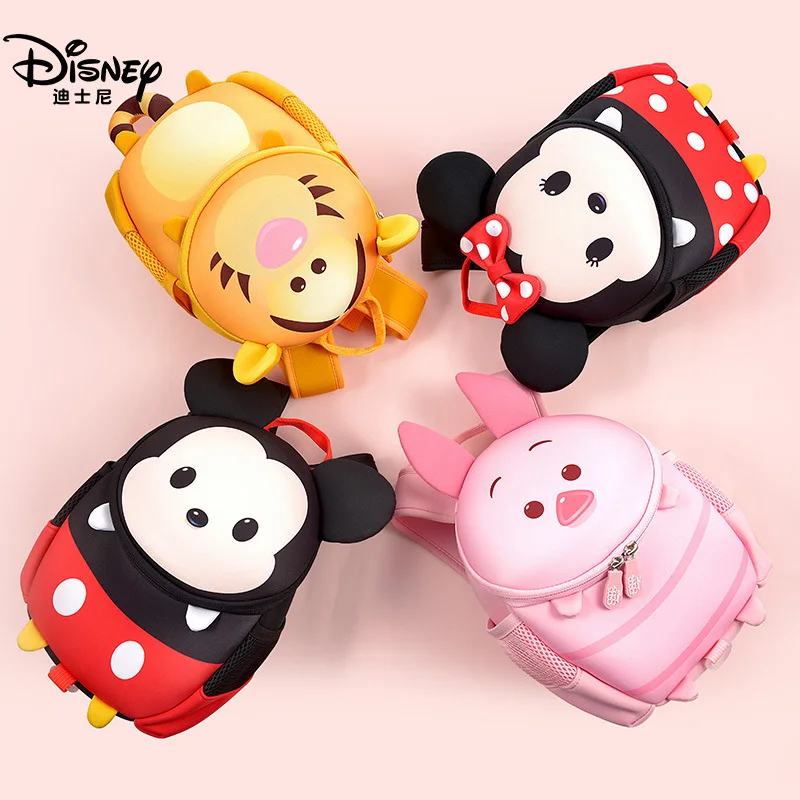 

Disney Mickey Mouse Children's Plush Backpack New Cute Cartoon Kids Toy Mini Schoolbag Kids Gifts Boy Girl Baby Student Bags