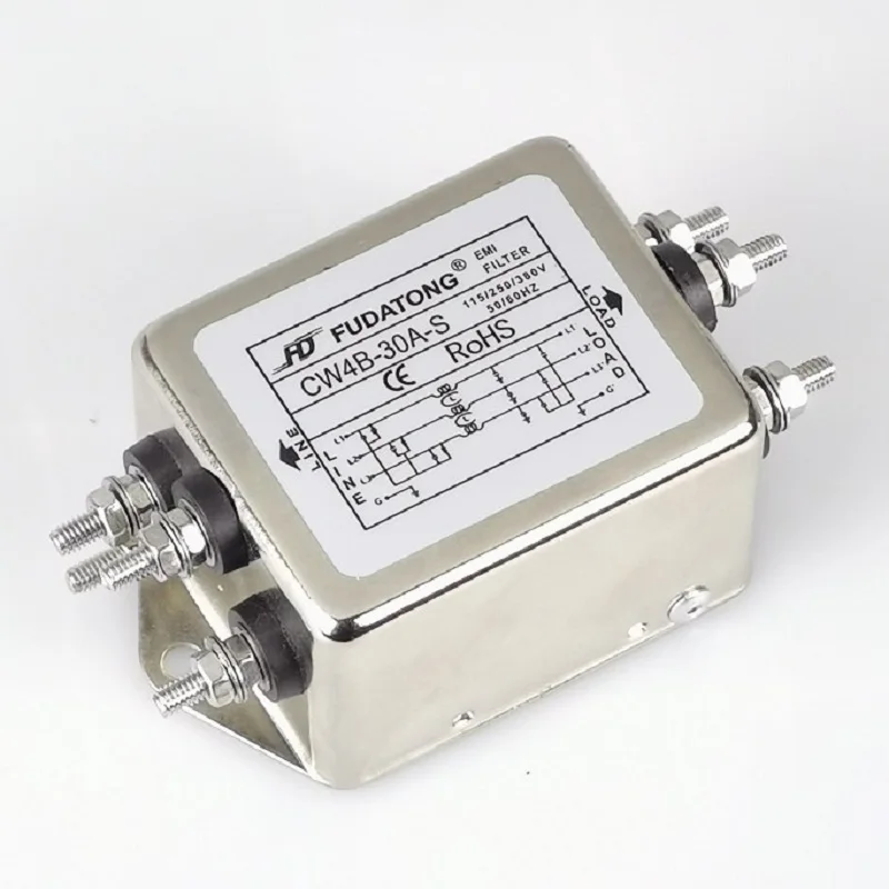 

Power EMI filter CW4B 10A 20A 30A 40A S three-phase AC380V purification