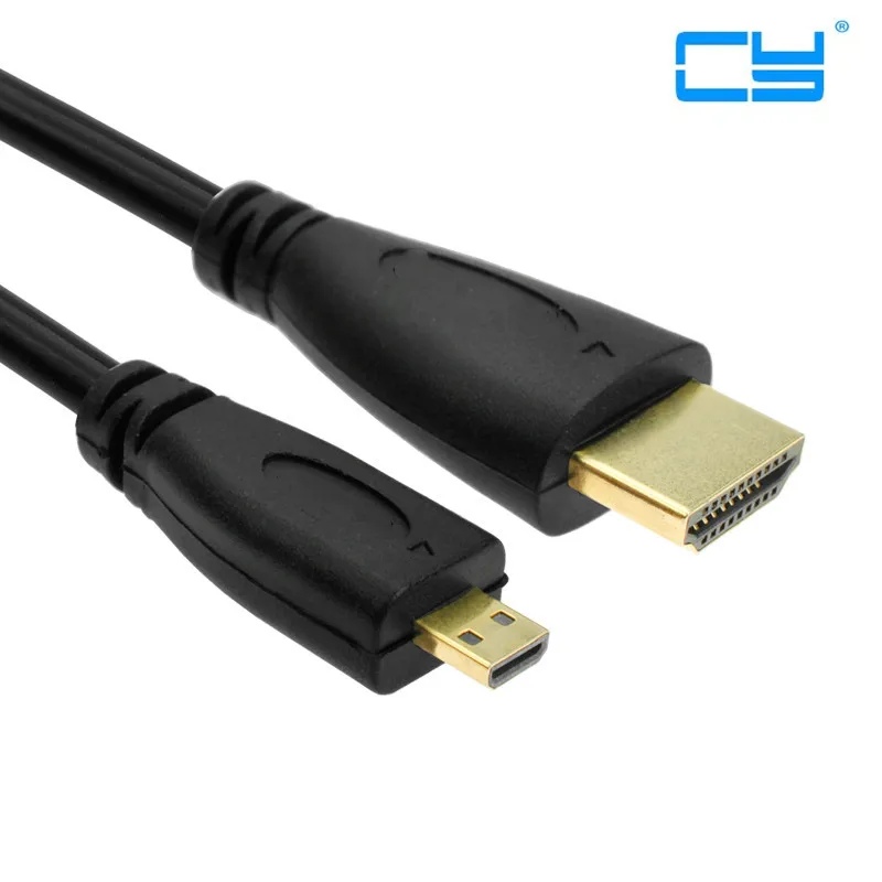 Адаптер micro HDMI совместим с HDTV кабелем 1 4 в Gopro Hero 4/3/3 plus Xiaomi yi экшн-камерой м/1 5 м/3 м/5